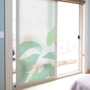 아트박스/꾸밈 cj886_m-무점착유리시트_야자잎_유리문시트지