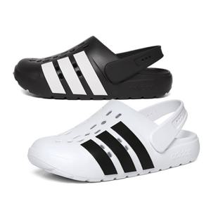 아디다스 아딜렛 클로그 블랙,화이트 JS1130 JS1130