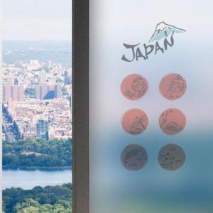 아트박스/꾸밈 is666_m-무점착유리시트_일본상징_유리문시트지