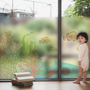 아트박스/꾸밈 ch588_m-무점착유리시트_바다속이야기_글라스시트