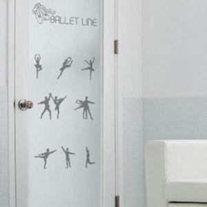 아트박스/꾸밈 is690_m-무점착유리시트_발레라인_유리문시트지