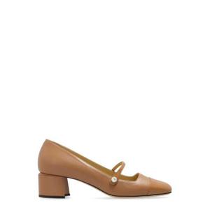 Jimmy Choo Elisa 45 스퀘어 토 펌프스 ELISA45PTZ BISCUIT TP934431673