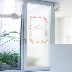 아트박스/꾸밈 cc161_m-무점착유리시트_플로럴패턴_유리문시트지