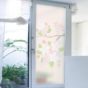 아트박스/꾸밈 cc164_m-무점착유리시트_벚꽃나무_유리문시트지