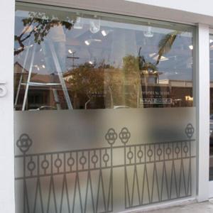 아트박스/꾸밈 cc765_m-무점착유리시트_장미담장_글라스시트지