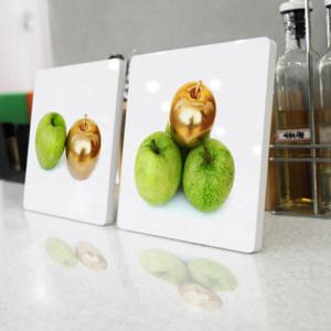 아트박스/꾸밈 ts710-폼아크릴액자18CmX18CmX2ea_금사과풋사과