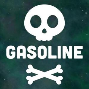 아트박스/리틀메테오 주유구 데코 스티커 LMCO-010 해골 가솔린