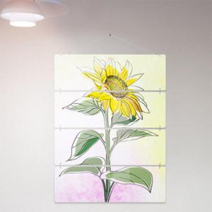 아트박스/꾸밈 nk751-멀티아크릴액자_해바라기일러스트(4단대형)
