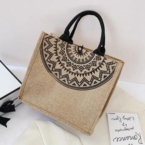 아트박스/홀리지 몬콩 여름 토트 린넨 쇼퍼백