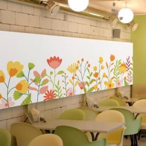 아트박스/꾸밈 am082-꽃무더기_불투명유리시트지