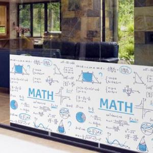 아트박스/꾸밈 dc609-블루수학공식_불투명유리시트지