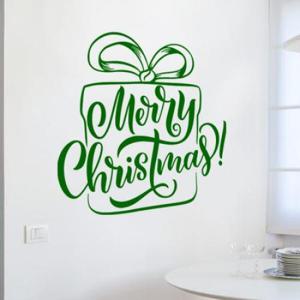 아트박스/꾸밈 bc338-메리크리스마스선물(대형)_그래픽스티커