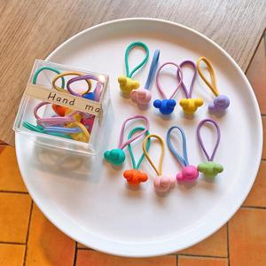 아트박스/홀리지 쿠리스 알록달록 곰돌이 헤어끈 머리끈 세트