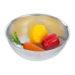 이라이프 올케이 타공 원형 바구니 5호 대 소쿠리 채망 다용도채반 가정용채반 주방채반