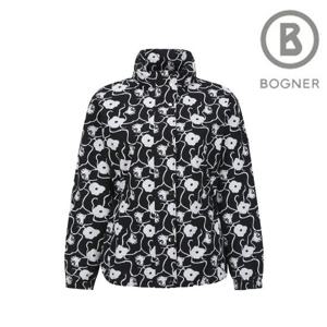 [보그너골프]양말증정여성 플라워 패턴 후드 바람막이 점퍼 01-243-206-03