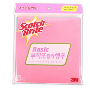 3M 베이직 부직포 칼라행주(3P)