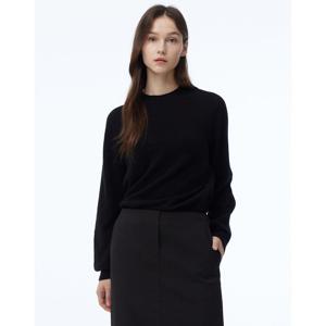 질스튜어트 뉴욕 여성 24FW 스테디셀러 블랙 짜임 캐시미어 니트 WJSW4D773BK