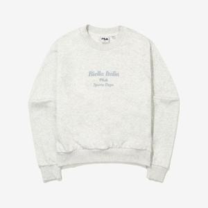 [휠라]여성 루즈핏 소프트 기모 맨투맨 (FS2POE4151F_SGE)