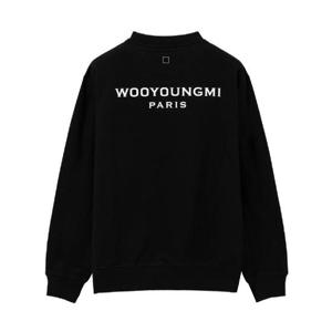 우영미 백로고 스웨트셔츠 블랙   25SS W251TS27723B