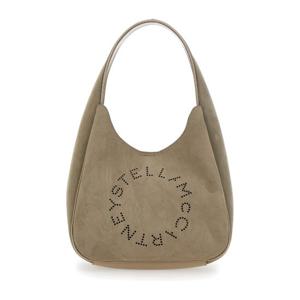 스텔라매카트니 로고 스몰 알터 스웨이드 호보 백 7B0113WP0590