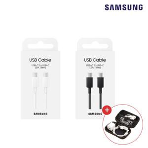삼성정품 초고속충전 5A 45W USB CtoC케이블 1.8m 안드로이드오토 애플카플레이 C타입 데이터 고속충전기 케이블 갤럭시 아이폰 호환 보관 파우치 증정 EP-DX510 N