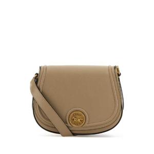 CHLOE Cappuccino leather Horse Medal crossbody bag CH25AS790O37 20E