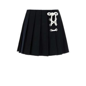 PRADA Midnight blue drill mini skirt P104WSOOOP33 F0008