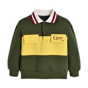 [모이몰른]유아 킨더 배색 카라 티셔츠 M241TSG13P