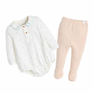 [모이몰른]유아 우드 밤부 바디수트 세트 M251ANN01P