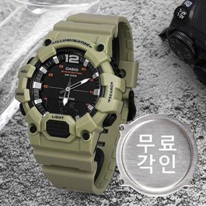 무료각인 카시오 HDC-700-3A3 텔레메모 아나디지 군인 스포츠 남