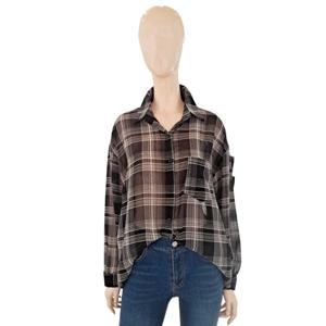 [숲]체크 루즈핏 여름 셔츠 SB7LS3Z