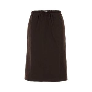 PRADA Dark brown cotton reversible skirt 131109SOOO17XE F0192