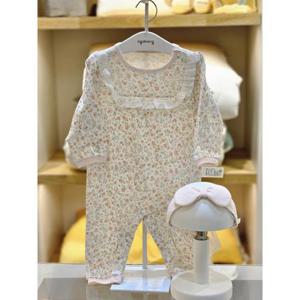 아가방 세이브존02 핑크  꽃 우주복 (헤어밴드) 02s517554