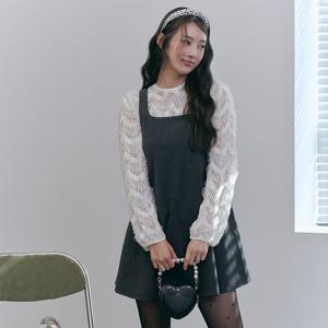 [랩]가슴 포켓 미니 모직 원피스(AP4WOB41)