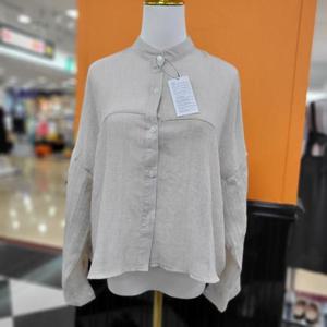 파파야 DP01 차이나카라 긴팔 셔츠 PNPRBL022B