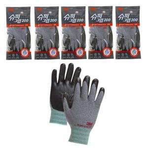 3M 슈퍼그립 200 그레이 코팅장갑 5P 코팅장갑 반코팅장갑 3m방한장갑 작업장갑 절연장갑 겨울작업장갑 용접장갑 천하무적장갑 3m겨울장갑
