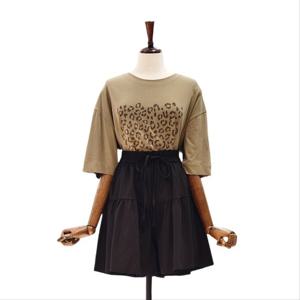 [나인스텝]레오파드 티셔츠 N25NT5302