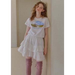 [플랙진]여성 러플 미니 스커트 (PWTF2SKL66W)