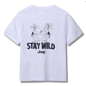 [지프키즈] 스테이 와일드 반팔티 KQ2TSU596 화이트