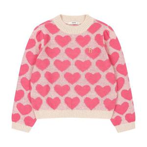 [헤지스키즈]헤지스키즈 빅 하트전판 풀오버 (HUW12KR54M-PK)