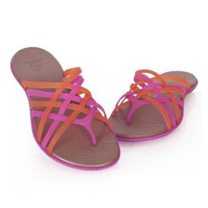 크록스 여성 허라취 플립 플랍 샌들 14122-6K2