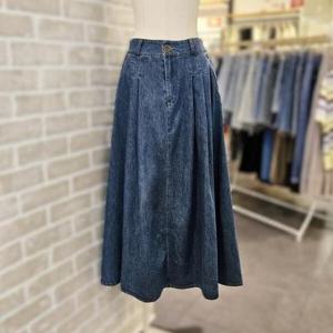 [레코브]LC31E9DS512X_턱 장식 데님 스커트