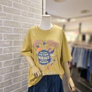 [레코브]LC41E9ST057X_피그 워싱 나염 티셔츠