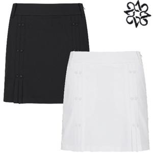 [세인트앤드류스]여성 로고 자가드 핀턱 H라인 큐롯 스커트 821C3PC352