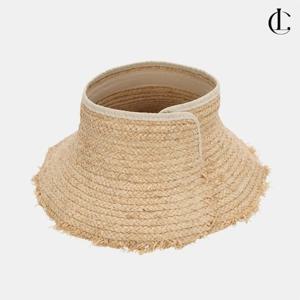 엘케이트 여성 돌돌이모자 썬캡 UV차단 라피아 여름 접이식 햇빛차단 모자 DTR007