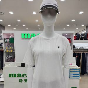 [마코]여성 핀스트라이프 라운드티셔츠 MNW2TR0110_JK