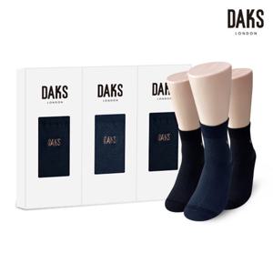 [닥스(양말)]신사양말 3족 선물세트 면후다중목 사선마름모 25811