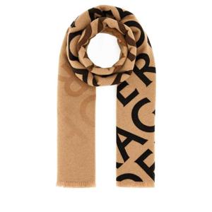 SALVATORE FERRAGAMO Embroidered wool blend reversible scarf 320795770198 BLABEICAM