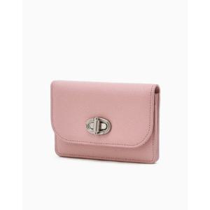 [질스튜어트ACC] JAWA5F022P2 [AUBE] 핑크 가죽 오브 장식 아코디언 카드지갑