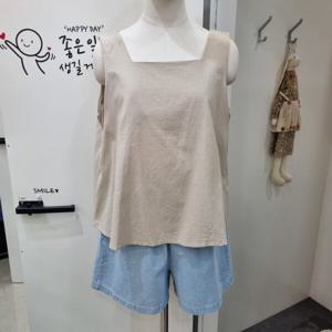 [반에이크]반에이크김천모다 하이스퀘어나시블라우스VB47BLM301Z